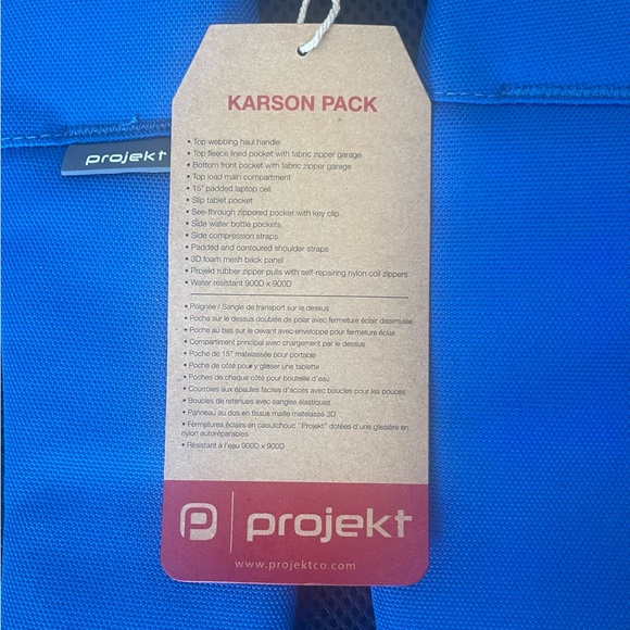 Projekt Granville Island Brewing Backpack SRP$110 Royal Blue Karson 51021.28 - Picture 5 of 5